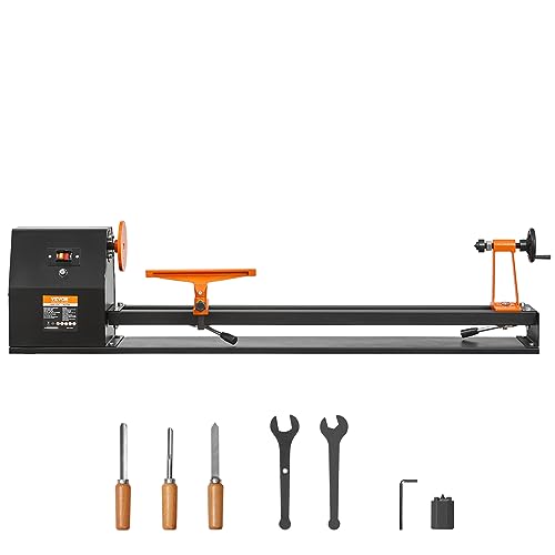 Vevor MCS1000 Benchtop Wood Lathe, 14 In X 40 In, 0.5 Hp 370W Power Wood Turning Lathe Machine thumb #8