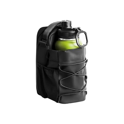 Magnetic Gym Bag For Men And Women – Sling Bottle With Magnetic Attachment Water Bottle Holder, Gym Pouch, Crossbody Bag(Black)