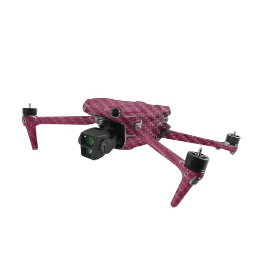 Image of MightySkins Carbon Fiber Skin Compatible with DJI Air 3 - Pink Gravel | Protective, Durable Textured Carbon Fiber Finish | Easy to Apply