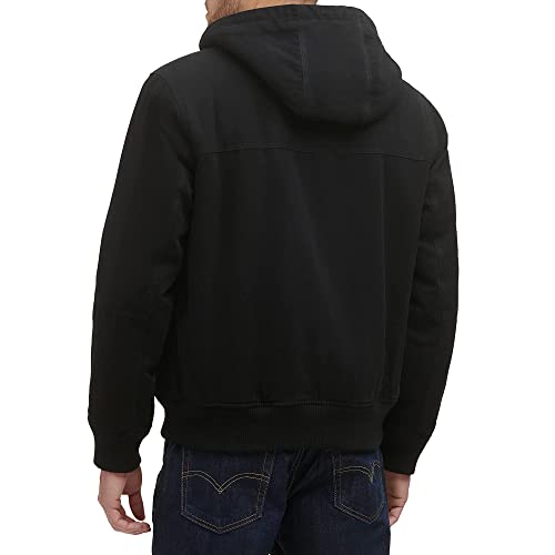 Image of Levi's Men's Workwear Cotton Canvas Hooded Bomber Jacket