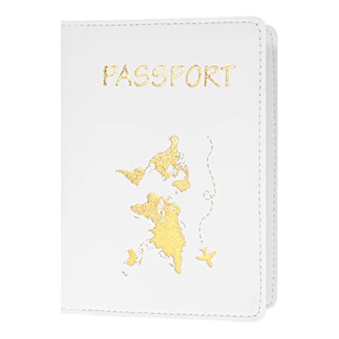 RosewineC UK Passport Cover, Mr and Mrs Passport Covers, British Passport Holder, Passport Protective Cover Suitable for Credit Card, Business Cards, Passport, Boarding Passes for Women & Men Cover
