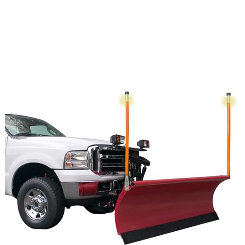 Kit de marcadores/guias de lâmina de arado de neve 71,12 cm suporte vertical para pino Never Break d