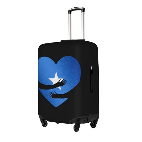 Travel Luggage Cover Somalian Somalia Flag Heart Fashion Washable Baggage Suitcase Protector Fit For Luggage X-Large2