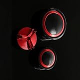Pièces de Protection pour Kawasaki Z1000 SX Z1000SX Z 1000 2014 2020 2021 2022 2023 Moto CNC en Aluminium Arrière Avant Bouchon De Réservoir Liquide Frein Remplissage D'huile(Rosso)