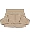 IZOD Girls' School Uniform Pull-on Scooter Skirt with Undershorts, Knit Waistband & Functional Pockets, Wrinkle Resistant, Khaki 976, 16