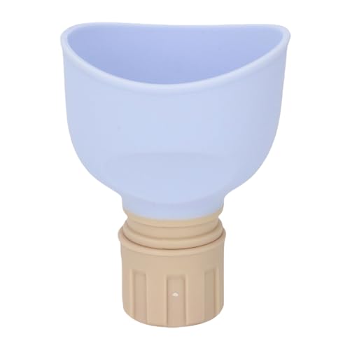 Asixxsix Leakproof Portable Urinal Funnel, Urination Device, Odorless Safe Reusable Pee Cup, Suitable for Both Children and Adults, Car Friendly, Portable Design for Camping, Travel (Blue)