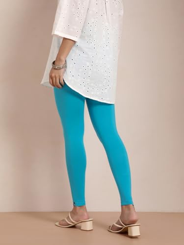 Image of TWIN BIRDS Super Stretchable Cotton Elasthane Fabric Ankle Length Leggings for Women