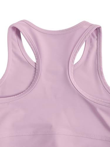 Image of SOLY HUX Toddler Girl's 2 Piece Workout Outfits Lightweight Crop Tank Tops and Skort Athletic Set