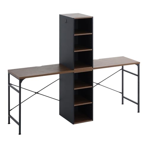 Amazon | ホームテイスト ヴィンテージツインデスク 90×90cm