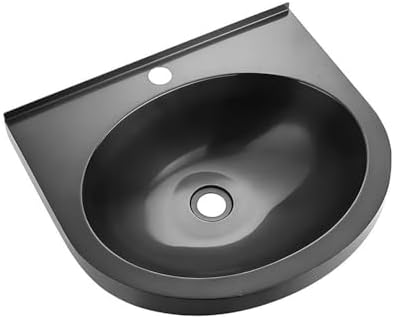 Stainless Steel Wall Mounted Utility Sink with Faucet and Drain Combo, Durable Hand Wash and Prep Sink for Restaurant, Kitchen, and Home Use,Blackf48X42X9.5Cm,Blackf48X42X9.5Cm