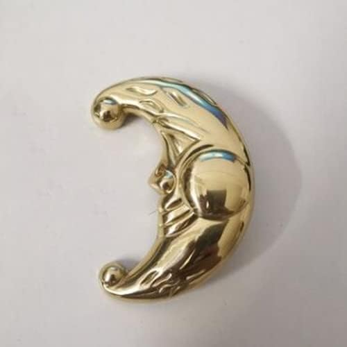 Southst 028 European Style Golden Copper Handle Brass Sun Moon Knob Bedroom Wine Cabinet Drawer Single Hole Pulls - (Color: B)
