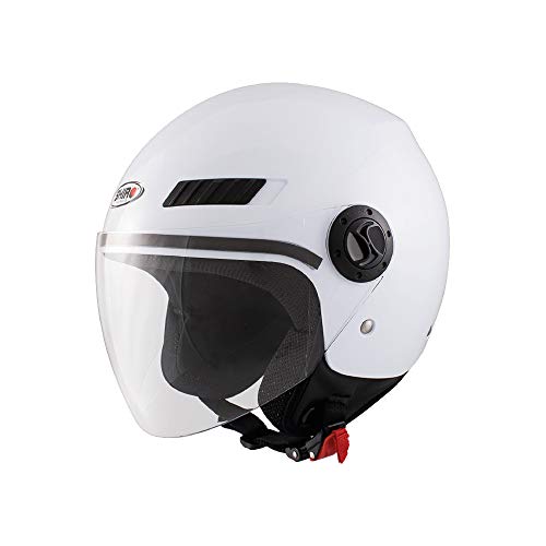 Casque jet SH62 Shiro GS Blanc XXL aux finitions soignées
