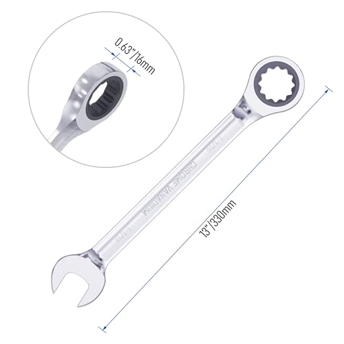 Image of 1-1 /16 Inch Ratcheting Combination Wrench SAE
