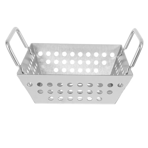 Cabilock Cooking Basket Grill Basket Stainless Steel Outdoor Multipurpose Easy to Clean Perfect for Bbq