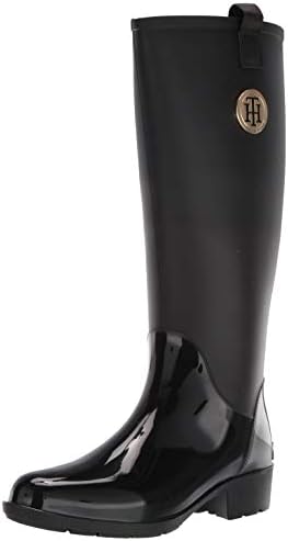 Tommy Hilfiger Women's Karissa Rain Boot, Black, 8