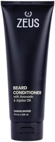 ZEUS Beard Conditioner for Men, Softening Formula (8 oz) Sandalwood