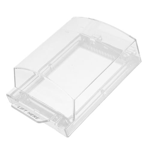 Tofficu Fire Call Point Cover – Sturdy Plastic Shield for Manual Alarm Switches, Emergency Button Protector for Indoor and Outdoor Use in Public Buildings and Shopping Centres