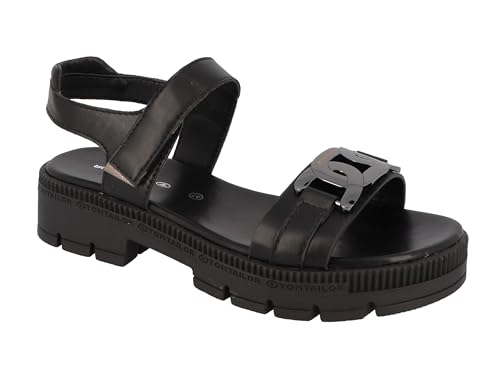 Preisvergleich Produktbild Tom Tailor Damen 5399603 Sandale, Black, 39 EU