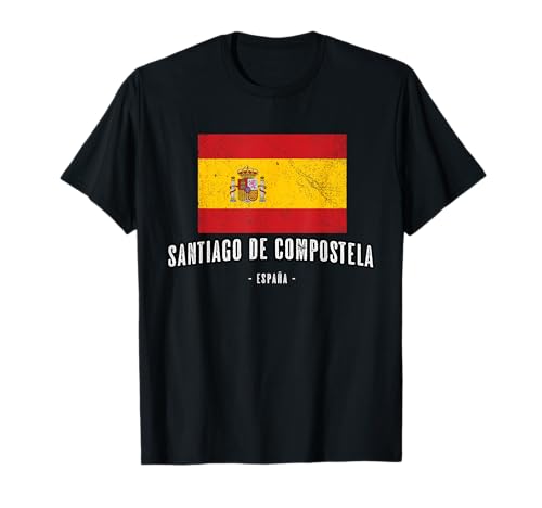 Santiago de Compostela España | ES bandera ciudad - Bandera - Camiseta