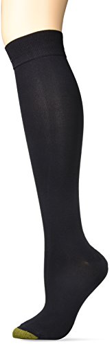 Gold Toe Women's Little Black Sock Sparkle Knee Highs, 2 Pairs, Shoe Size: 6-9