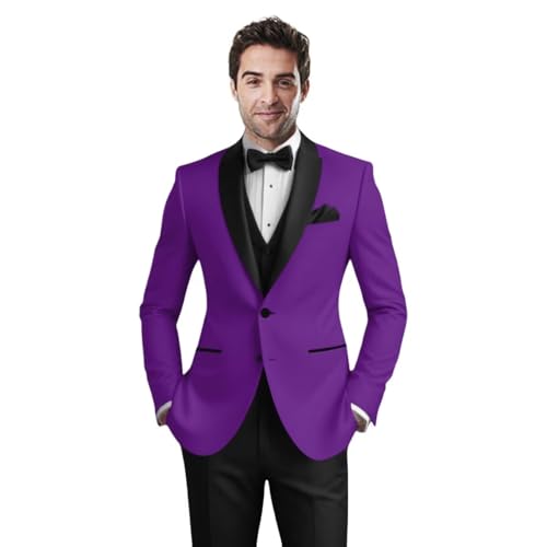 SAROULU Men Suits 3 Piece Slim Fit Suits for Men Party Wear Wedding Groomsmen Dinner Prom Suits2