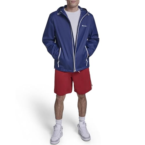 Champion Men's Water Resistant Rain Hoody, Navy Peacoat, Small - image 5