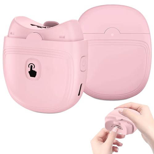Electric Nail Clipper,Automatic Baby Electric Nail Trimmer,2 Speed Nail Clipper, Rechargeable Nail Kit for Elderly, Baby Nail Trimmer Electric,LED Light Manicure Set,Nail Clippers Gift for Kids,Adult