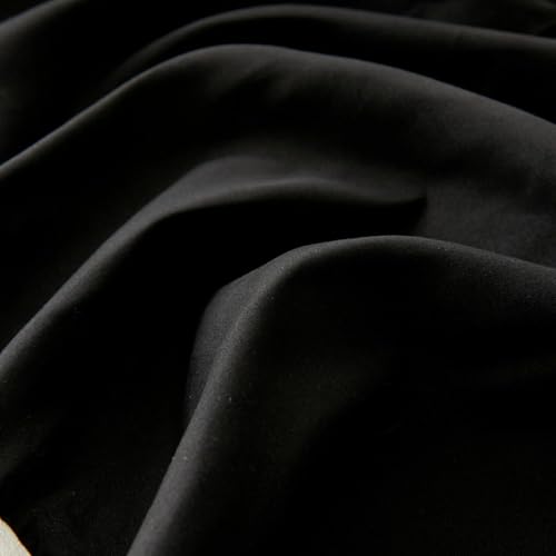 Bed Skirt Full Size Ruffled Bed Skirt with Split Corners, Black Full Bed Skirts 18 Inch Drop with Platform, 18'' Full