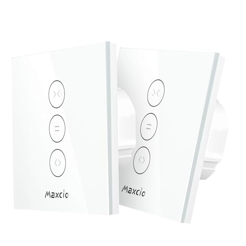 Maxcio Interruptor de Persiana WiFi 2 Packs