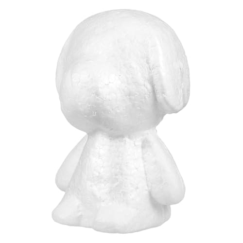 Sewroro 1pc Polystyrene Modelling Dog White Mold Arranging DIY Mold Puppy Polystyrene Shapes Craft Foam Animal Shapes Floral Arrangement DIY Dog Model Puppy Mould Foam White