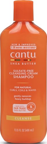 Image of Cantu Sulfate-Free Cleansing Cream Shampoo with Shea Butter for Natural Hair, 13.5 oz