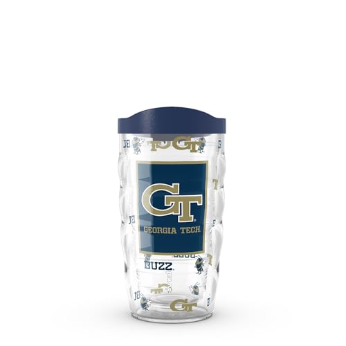 Tervis Georgia Tech Yellow Jackets - Overtime Made in USA Double Walled Insulated Tumbler Travel Cup Keeps Drinks Cold & Hot, 10oz, Classic