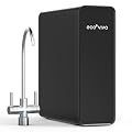 Ecoviva Reverse Osmosis Water Filtration System, 600GPD, Reverse Osmosis System, Drinking Water, 8 Stage Filtration, 2.5:1 Osmosis System, Drain Ratio, RO and Filtered Water