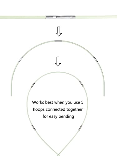 Fuuner Garden Hoops, 6 Sets of 7ft Long Garden Hoops for Raised Beds Hoop, Fiberglass Support Hoops Frame, 30pcs Garden Hoops for Row Cover - Image 5