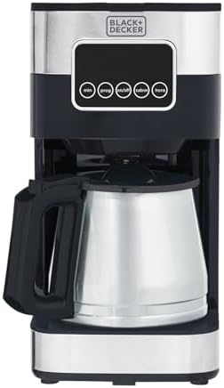 BLACK+DECKER Cafeteira Elétrica 110 V Inox, Filtro Permanente e L...