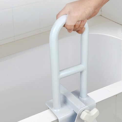 KDBT 浴槽手すり 風呂手すり 介護用 浴室手すり 工事不要 穴あけ不要 高さ調整可能 転倒防止 滑り止め 簡単取り付け 高?度?素鋼 最大136kg 耐荷重 入浴介助 安心安全 高齢者 障害者 子供 予防 バス リハビリテーション用品 (27.2*15