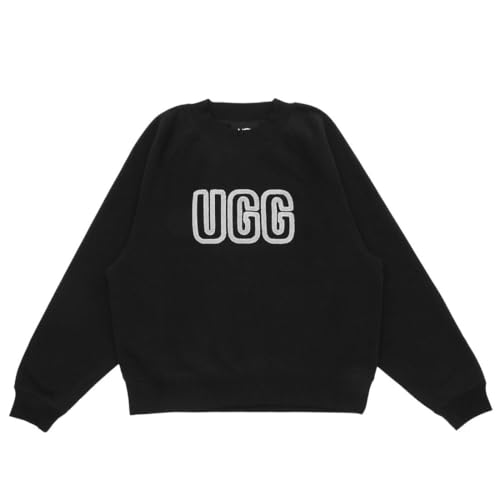 [アグ] スウェット ロゴ クルーネック スウェット ブラック レディース 1171477 BLK LOGO CREWNECK BLACK M [並行輸入品]のサムネイル