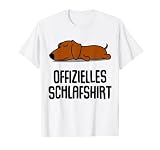 Offizielles Schlafshirt Pyjama Hund Dackel Lustig Geschenk T-Shirt