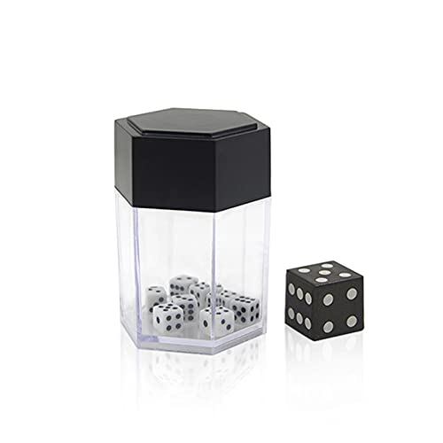 Explode Explosion Dice Easy Magic Tricks for Kids Magic Prop Novelty Funny Toy Close-up Performance Joke Prank Toy (Black)