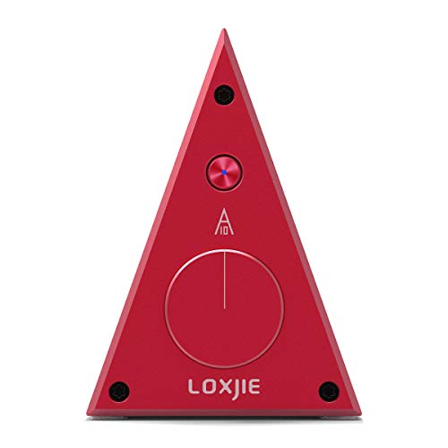 LOXJIE A10 Desktop Stereo Power Amplifier Digital Class-D High-Power Audiophile Level Amp Chip TPA3116 (Red)