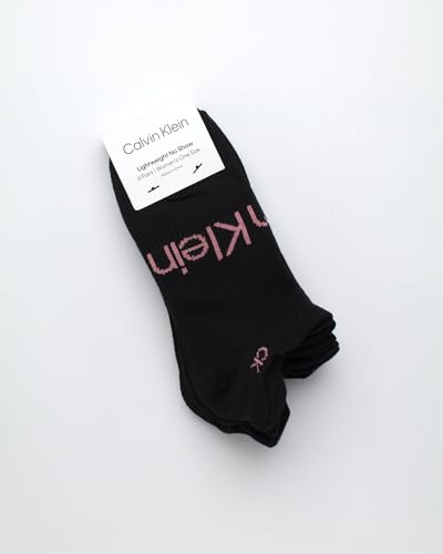Image of Calvin Klein Womens No Show Socks - 6 Pack Lightweight Cotton Blend Cushioned Low Cut Tab Ankle Socks for Sneakers & Loafers