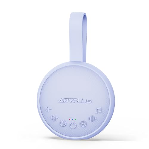 Image of White Noise Sound Machine for Sleeping Adults & Baby, Portable Noise Machine with 24 Soothing Sounds, Bluetooth 5.1, Battery Powered, 3 Timer Settings, Memory Function for Home, Office, Travel(Purple)