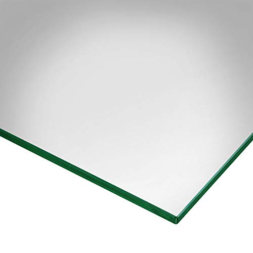TroySys 1/4" Thick Flat Polished Tempered Glass Table Top, Square, 42" L - Thumbnail 4