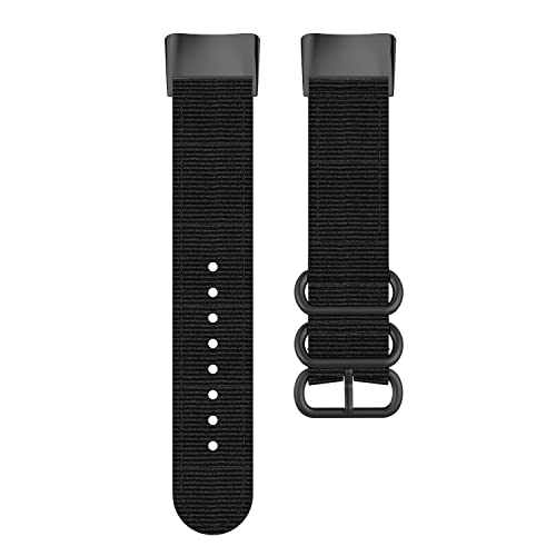 Correa de nylon tejida compatible con Fitbit Charge 6/5 miniatura 2