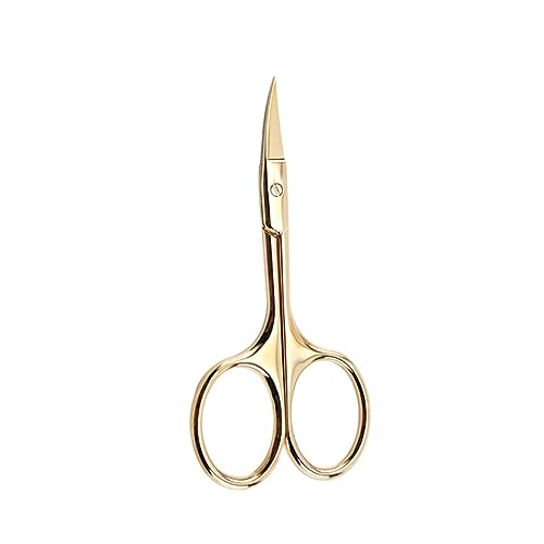 OSOLADY Beard Scissors Men's Colored Nose Hair Trimmer Precision Shears Stylish for Beard Trimming Random Color