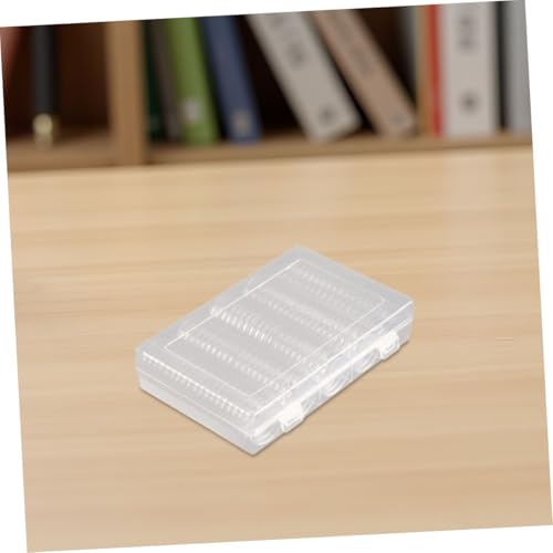 2 sets organizadores transparentes para monedas caja exhibidora miniatura 6