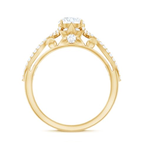 Certified 6 mm Lab Grown Diamond Crossover Engagement Ring, Ef-Vs Quality, Diamond Designer Ring - Gift For Women2