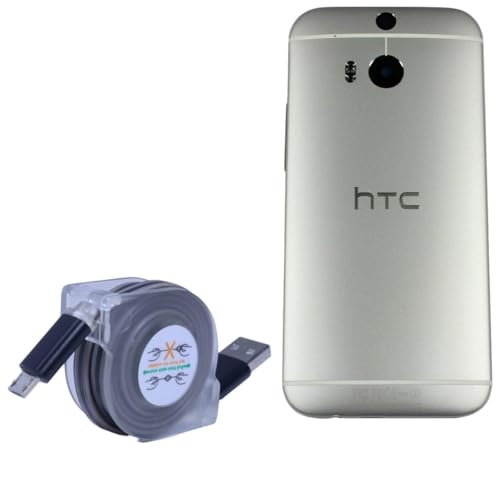BoxWave Cable Compatible with HTC One Remix - miniSync, Retractable, Portable Sync Cable
