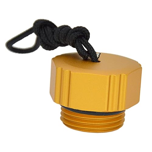 Fancyes Lightweight and Dust Cap for DIN Tank Valve - Essential Protection for Scuba Diving Gear, External Thread Gold