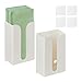Produktbild Relaxdays Papierspender 2er Set, Wand, Papiertaschentuchbox, Kosmetiktuchspender, HBT: 19x13x8 cm, Bad, Kunststoff, weiß